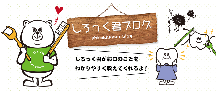 はじめまして ぼくの名前はしろっくといいます 福井市の歯科医院 いわた歯科クリニック 予防歯科 一般歯科 小児歯科